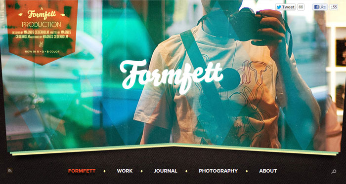 formfett.net Header design inspiration